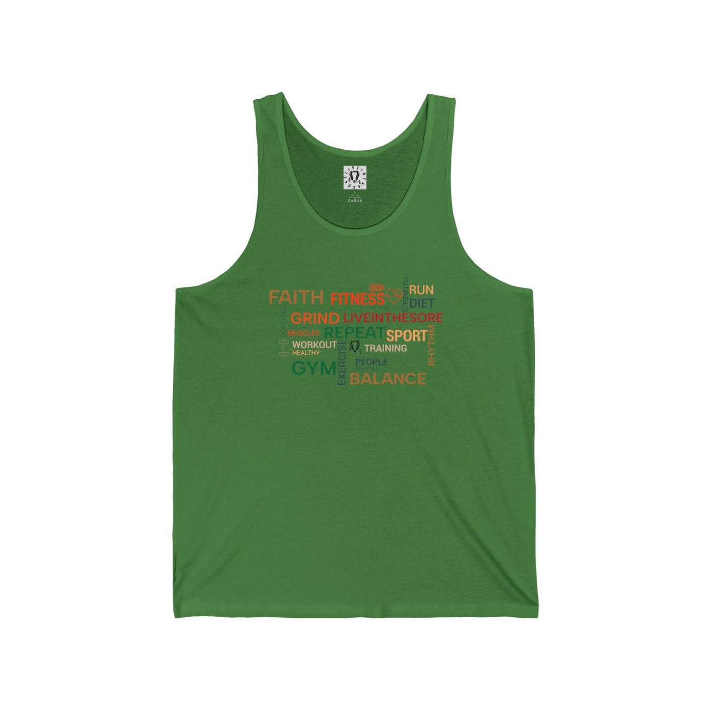 LIVEINTHESORE- FAITH FITNESS GRIND REPEAT MUSCLE TANK TOP