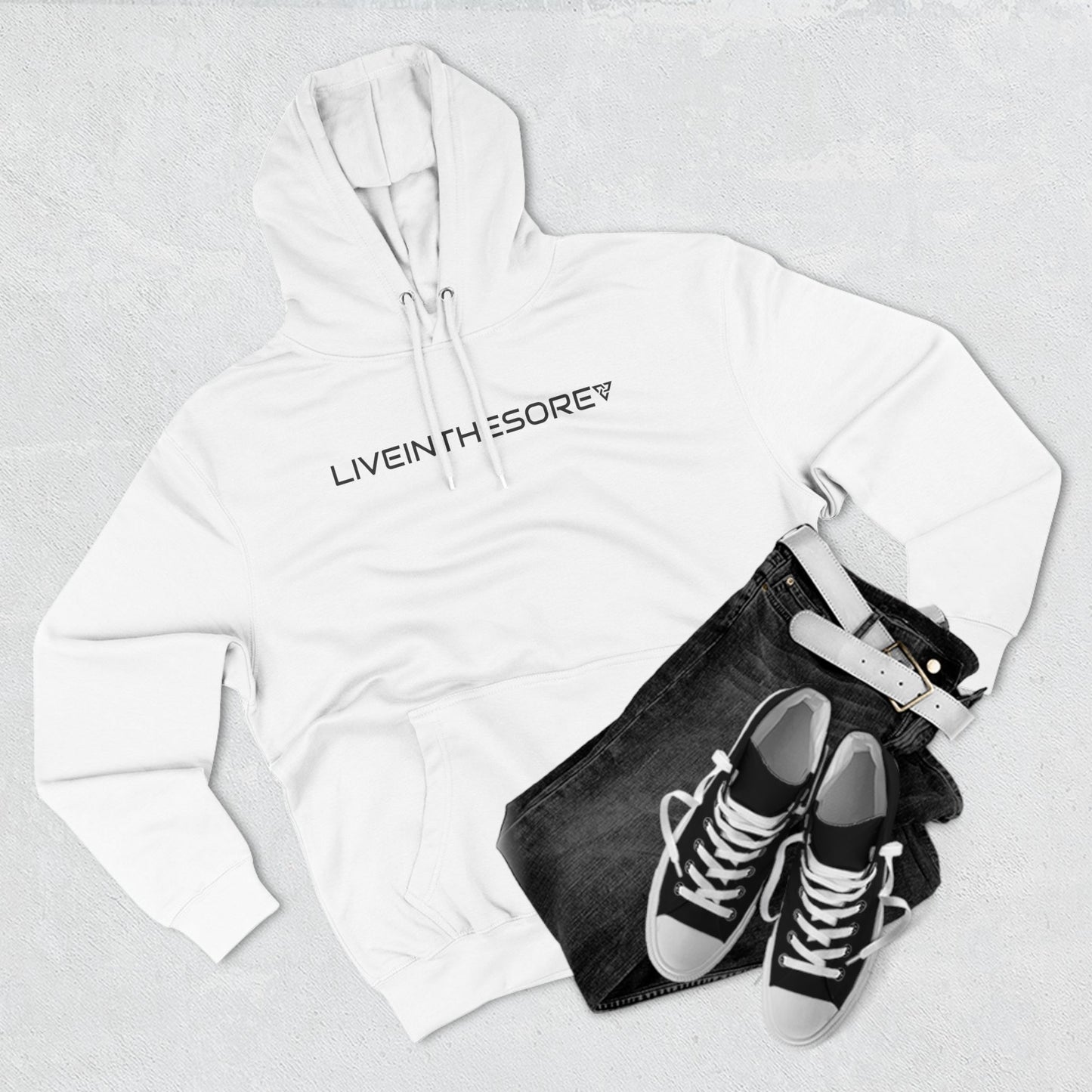 LIVEINTHESORE MIND BODY SPIRIT FLEECE HOODIE