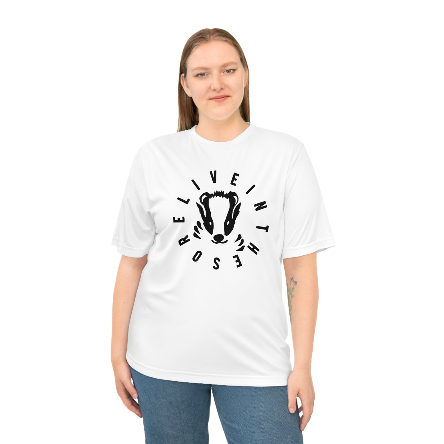 LIVEINTHESORE- HONEY BADGER PERFORMANCE T-SHIRT