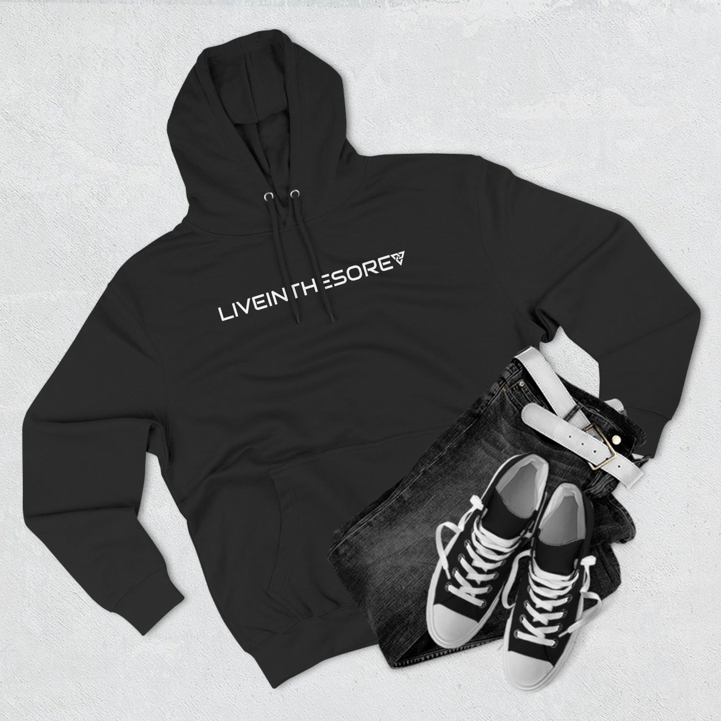 LIVEINTHESORE MIND BODY SPIRIT FLEECE HOODIE