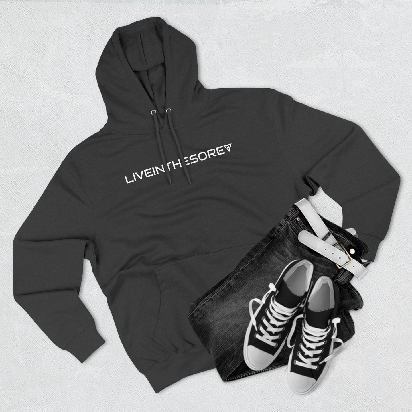 LIVEINTHESORE MIND BODY SPIRIT FLEECE HOODIE