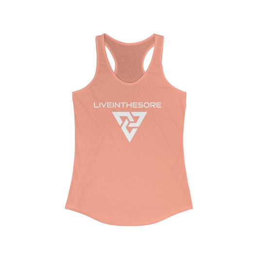 WOMENS LIVEINTHESORE MBS WORKOUT TANK