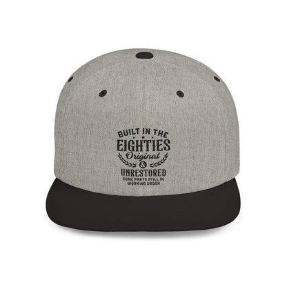 Built In The Eighties Original Flat Bill Snapback