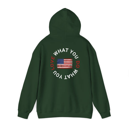 LIVEINTHESORE-LOVE WHAT YOU DO WHAT YOU LOVE HOODED SWEATSHIRT