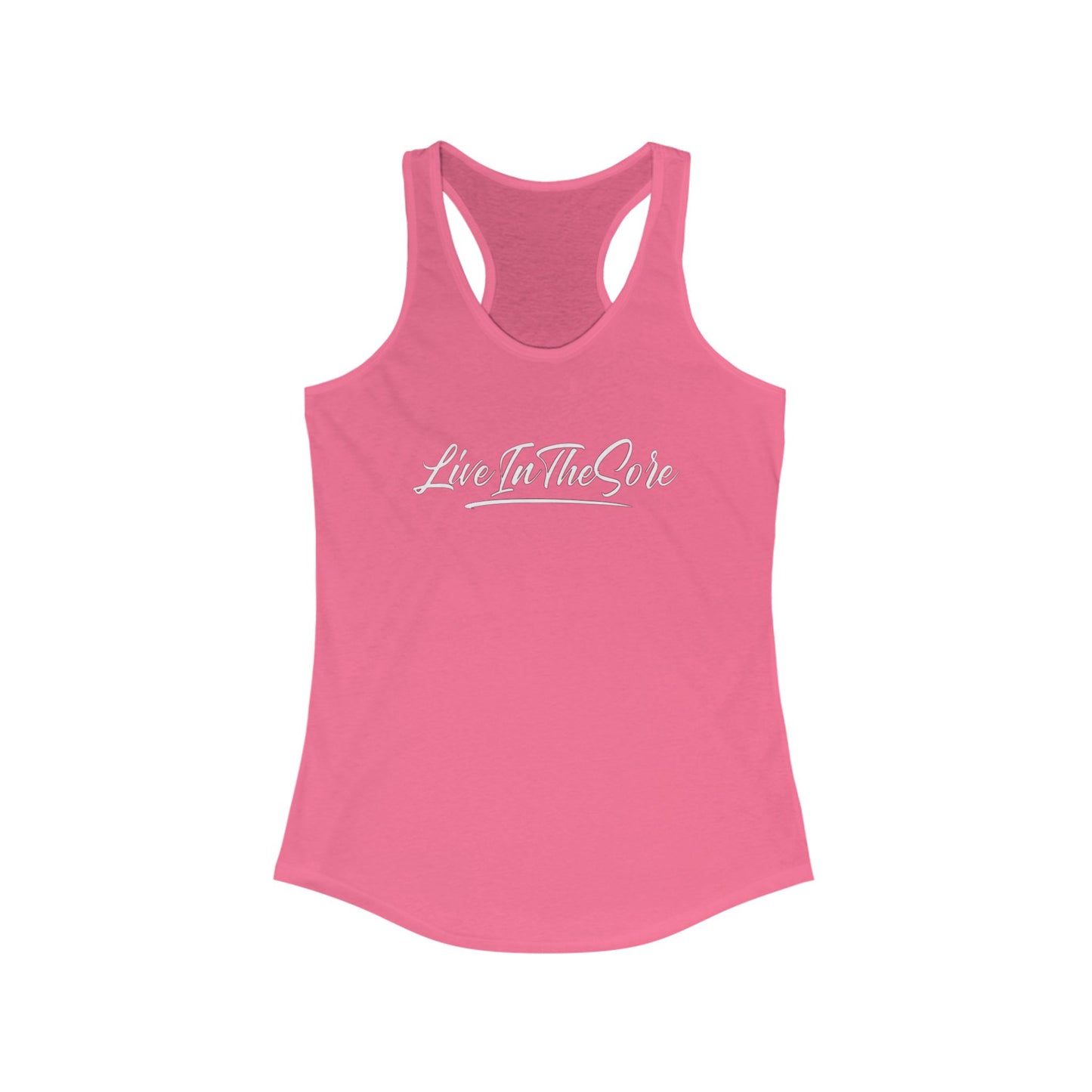 WOMENS LIVEINTHESORE WORKOUT TANK TOP