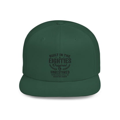 Built In The Eighties Original Flat Bill Snapback