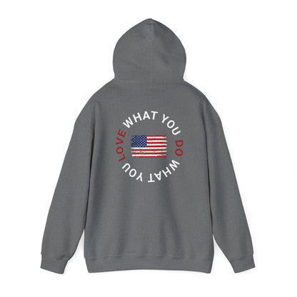 LIVEINTHESORE-LOVE WHAT YOU DO WHAT YOU LOVE HOODED SWEATSHIRT